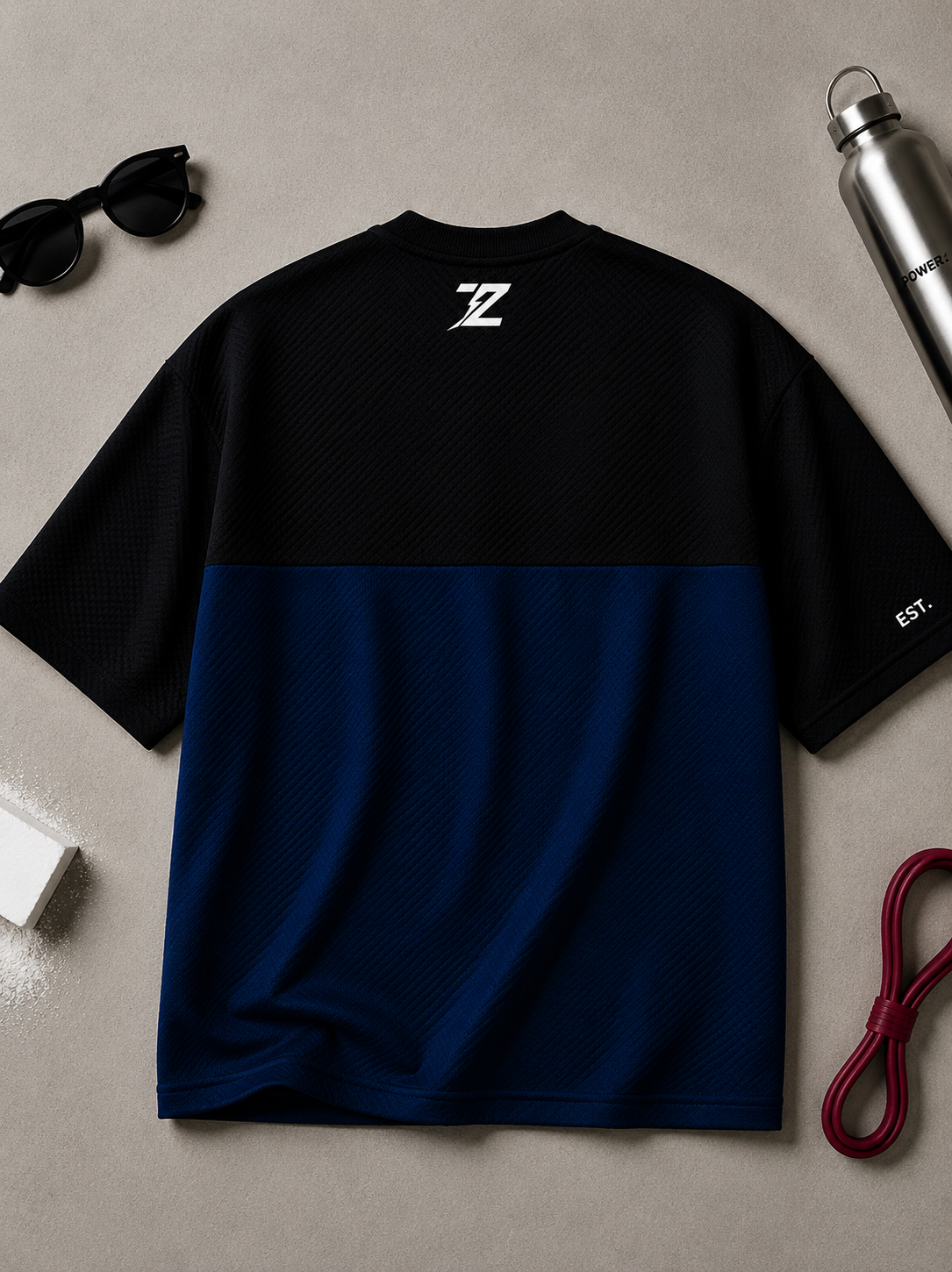 ZYRO Lifting Club Mesh Tee – BLUE