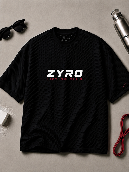 ZYRO Lifting Club Mesh Tee - RED